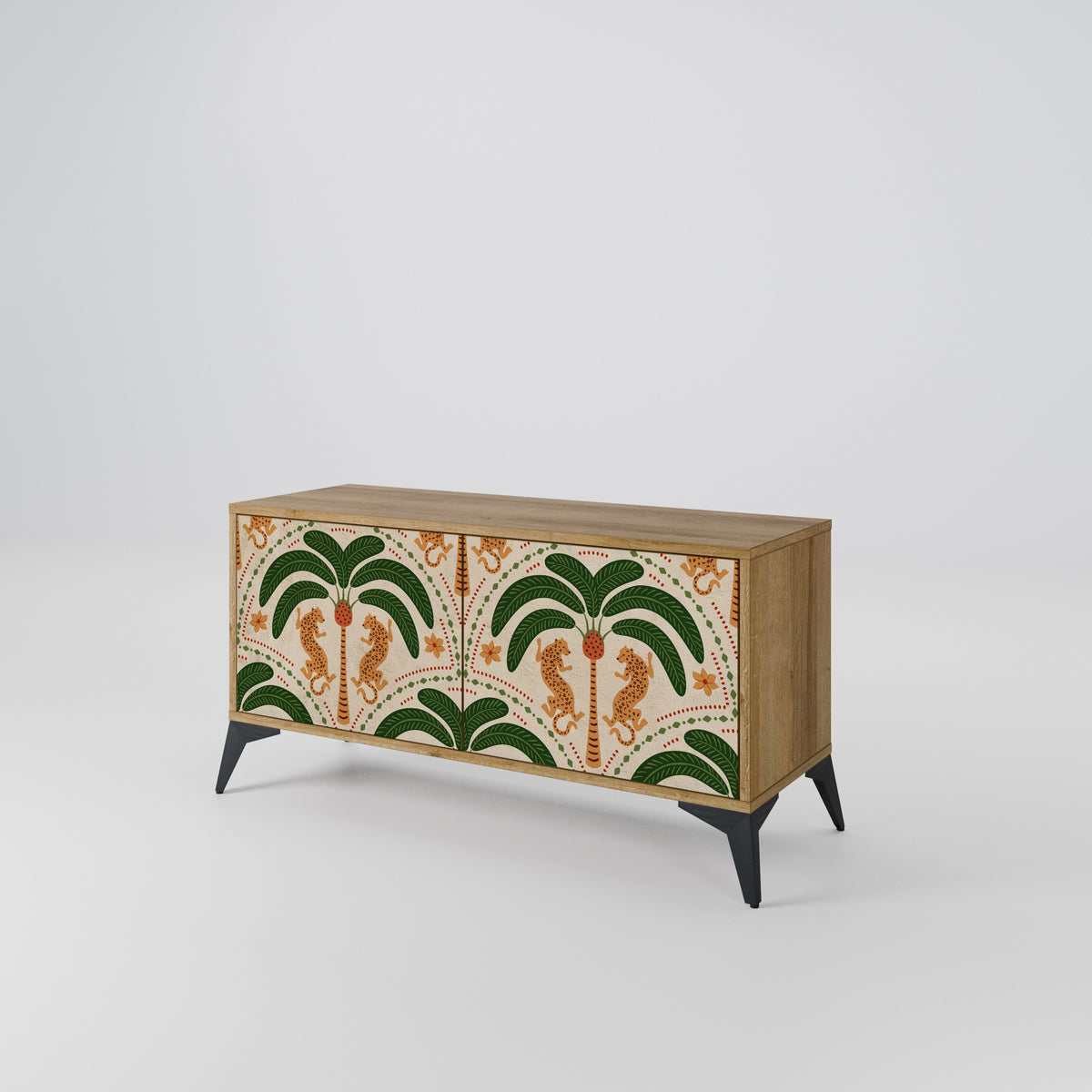 DANCING PREDATORS Mueble de TV Compacto de 2 puertas