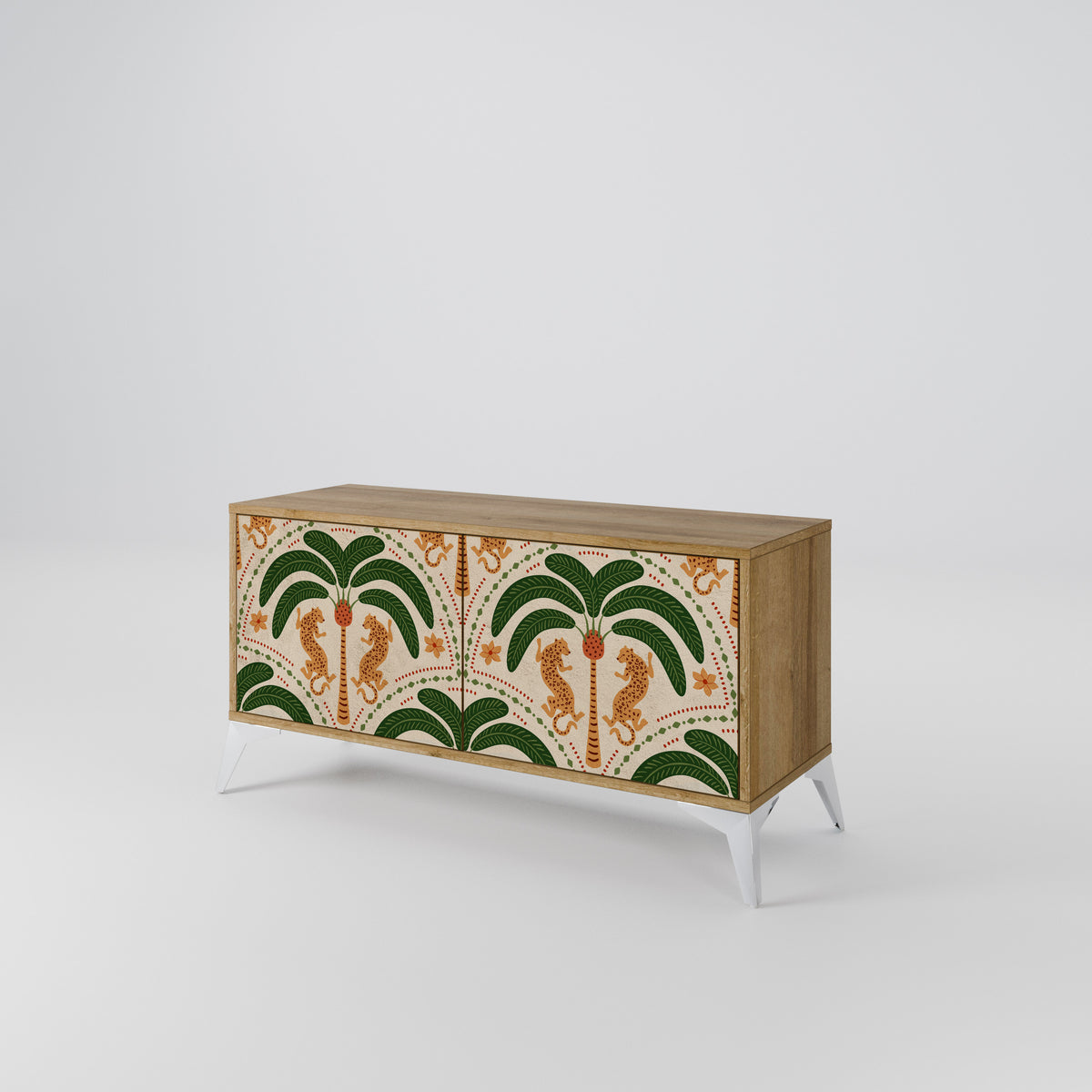 DANCING PREDATORS Mueble de TV Compacto de 2 puertas