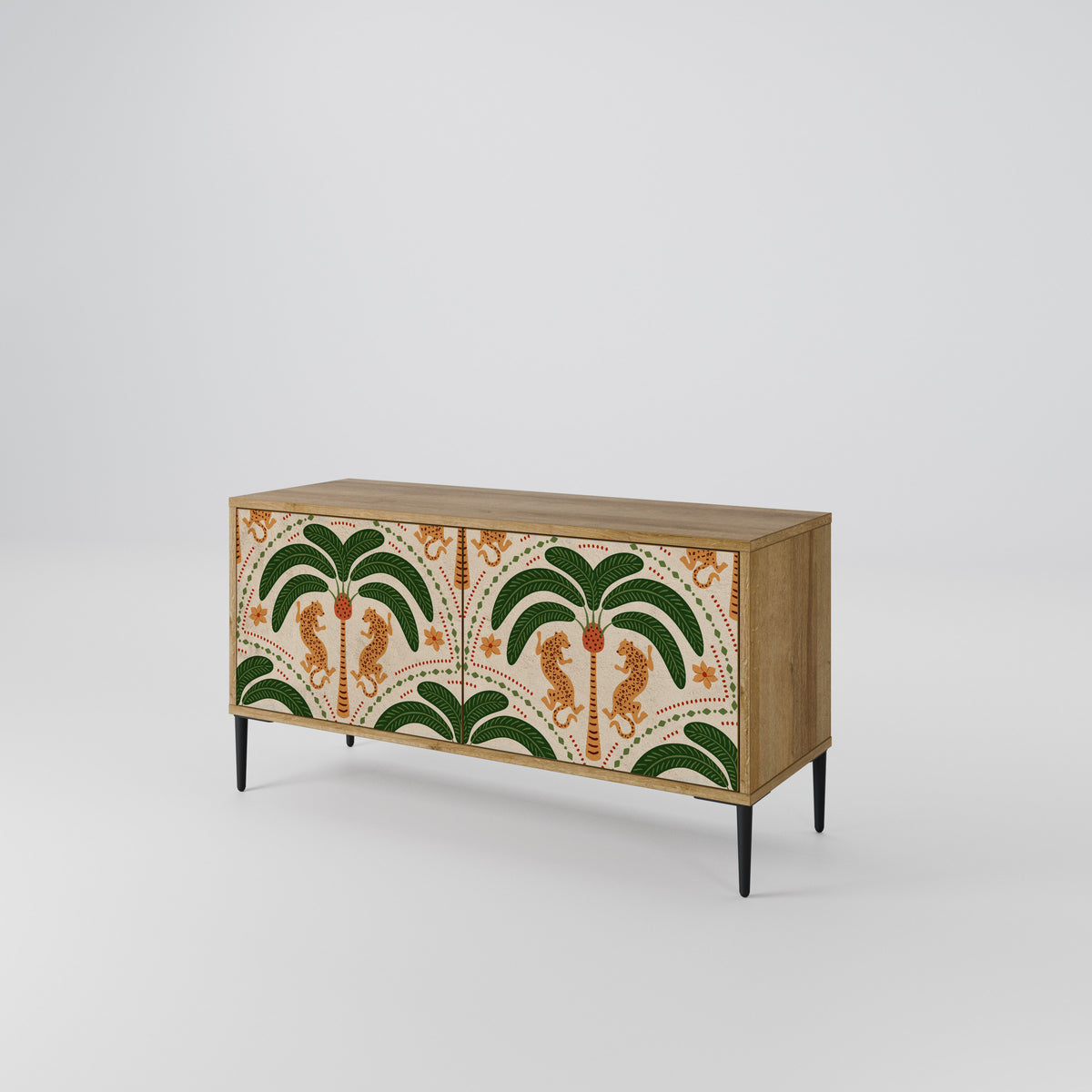 DANCING PREDATORS Mueble de TV Compacto de 2 puertas