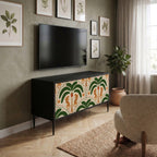 DANCING PREDATORS Mueble de TV Compacto de 2 puertas