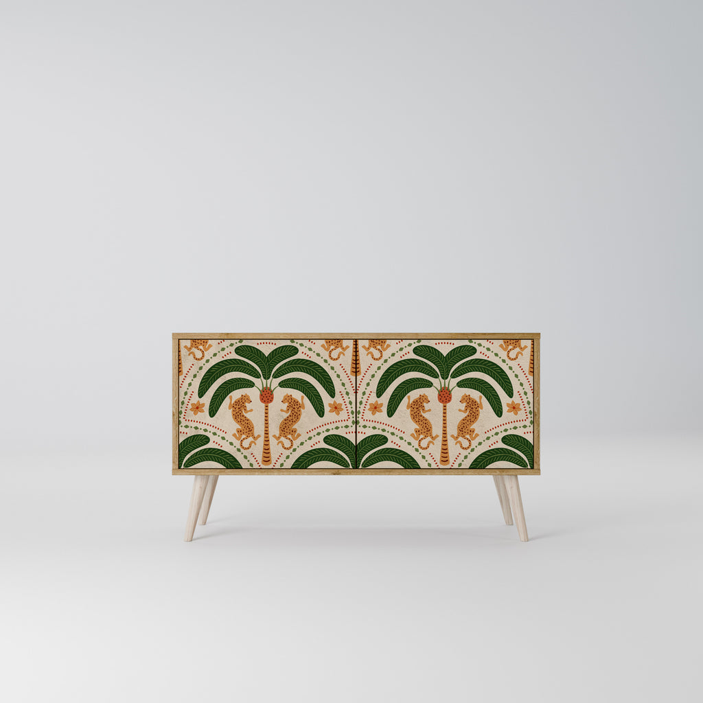 DANCING PREDATORS Mueble de TV Compacto de 2 puertas