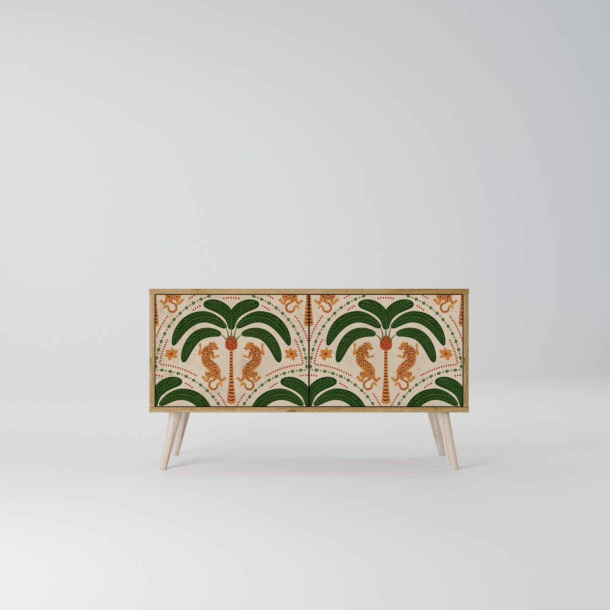 DANCING PREDATORS Mueble de TV Compacto de 2 puertas