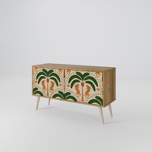 DANCING PREDATORS Mueble de TV Compacto de 2 puertas