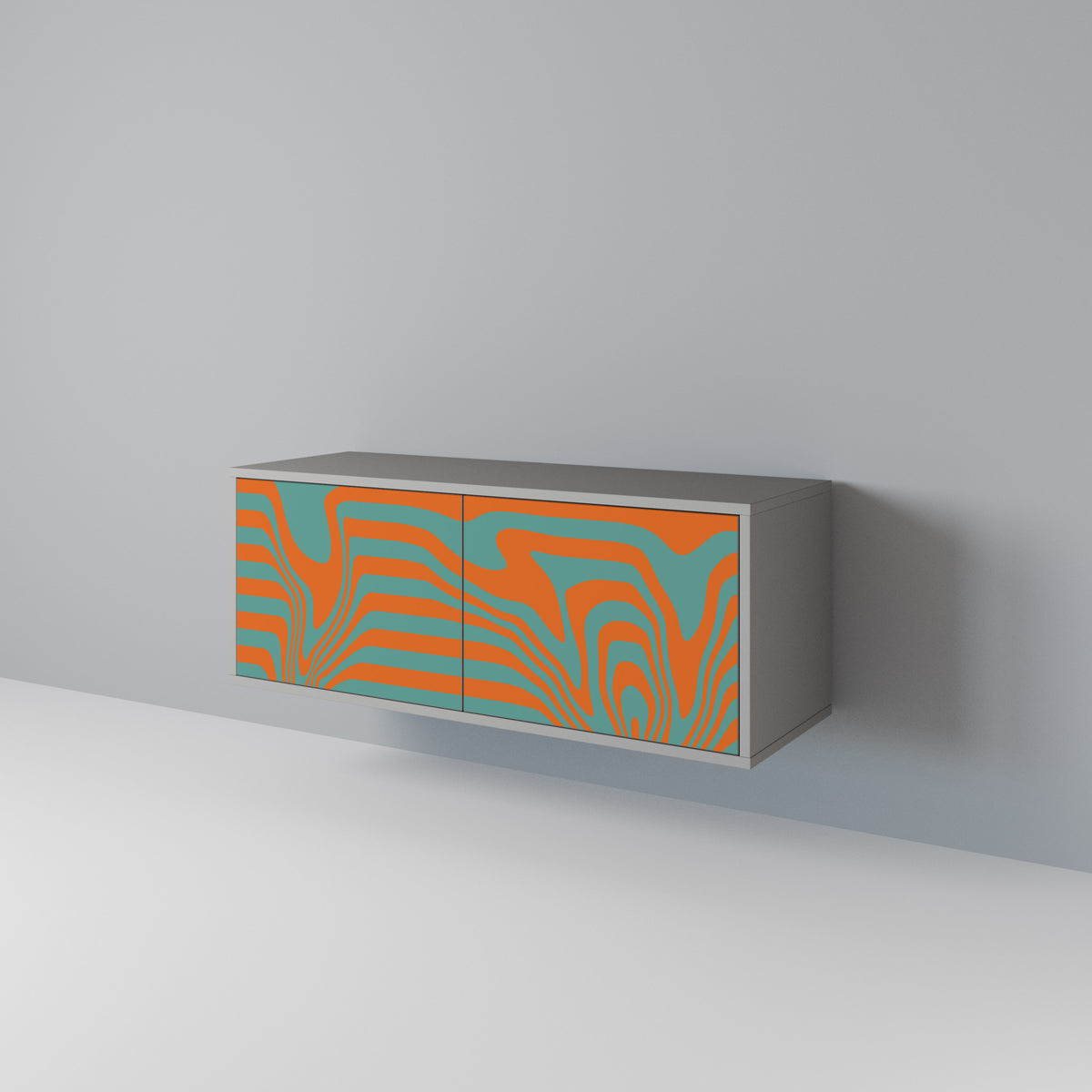 LINE COLLAPSE Mueble de TV Compacto de 2 puertas