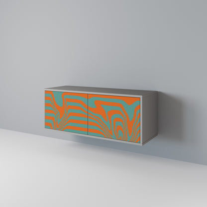 LINE COLLAPSE Mueble de TV Compacto de 2 puertas