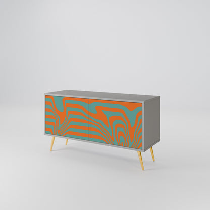 LINE COLLAPSE Mueble de TV Compacto de 2 puertas