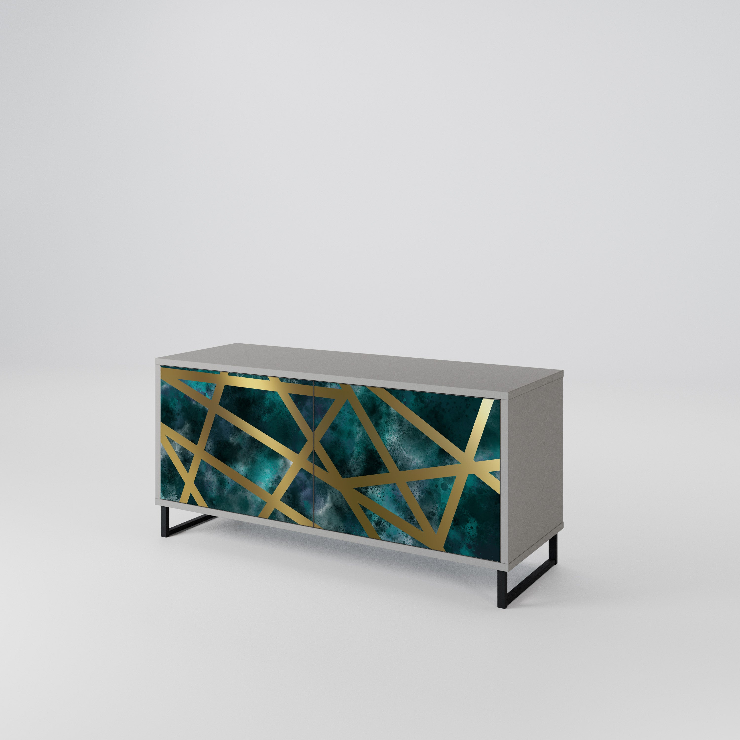 THE LABYRINTH OF GOLD Compact 2-Door TV Cabinet