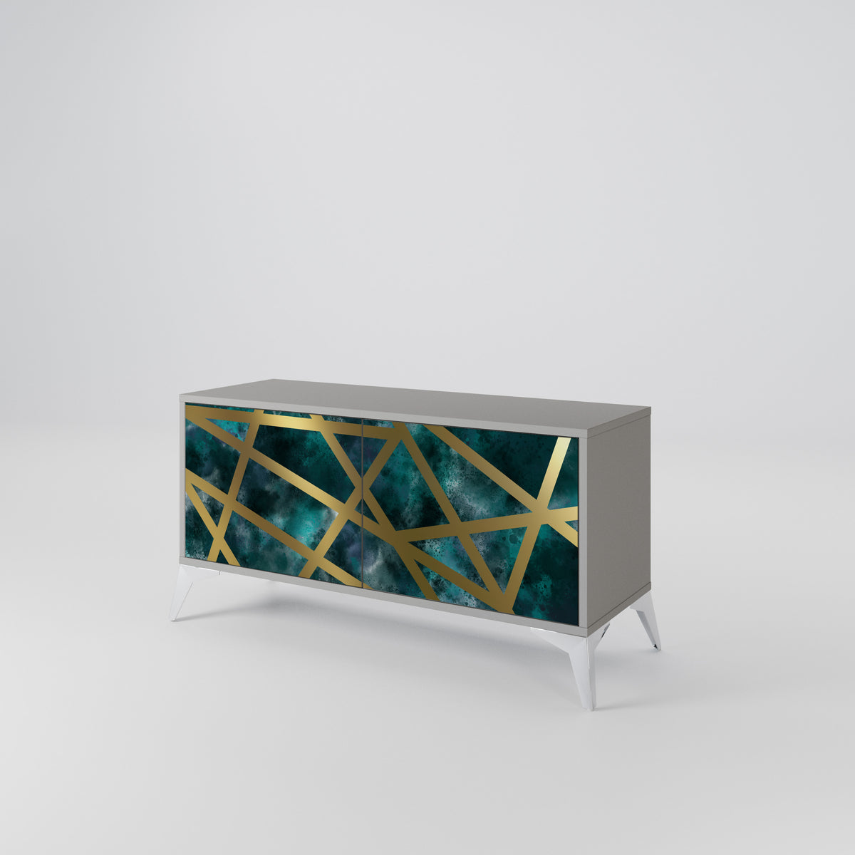 THE LABYRINTH OF GOLD Mueble de TV Compacto de 2 puertas