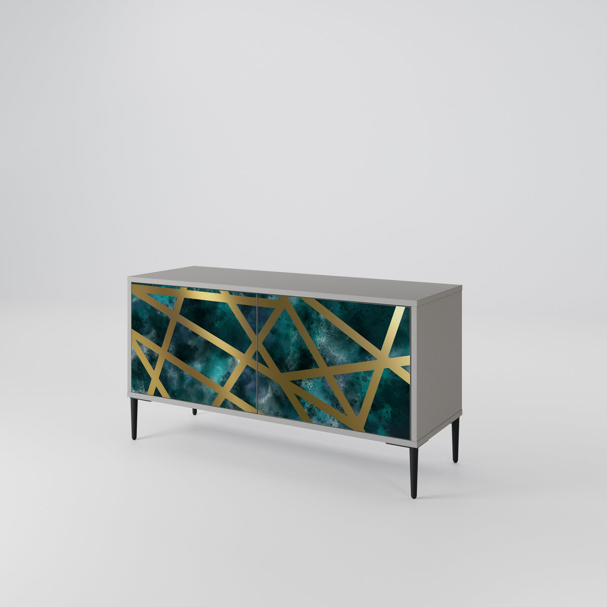 THE LABYRINTH OF GOLD Mueble de TV Compacto de 2 puertas