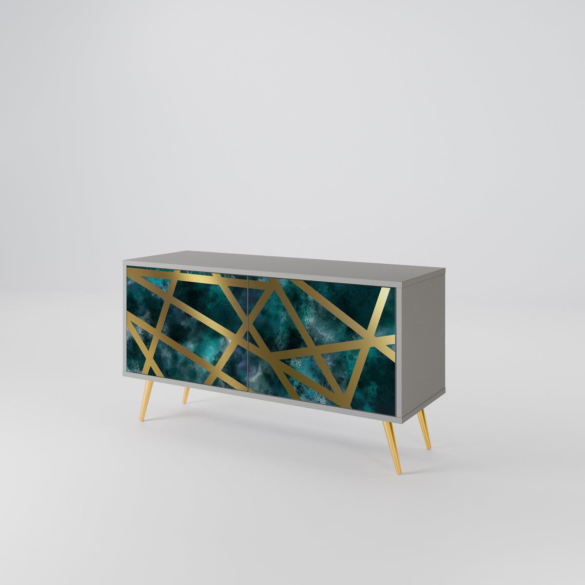 THE LABYRINTH OF GOLD Mueble de TV Compacto de 2 puertas