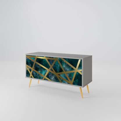 THE LABYRINTH OF GOLD Mueble de TV Compacto de 2 puertas
