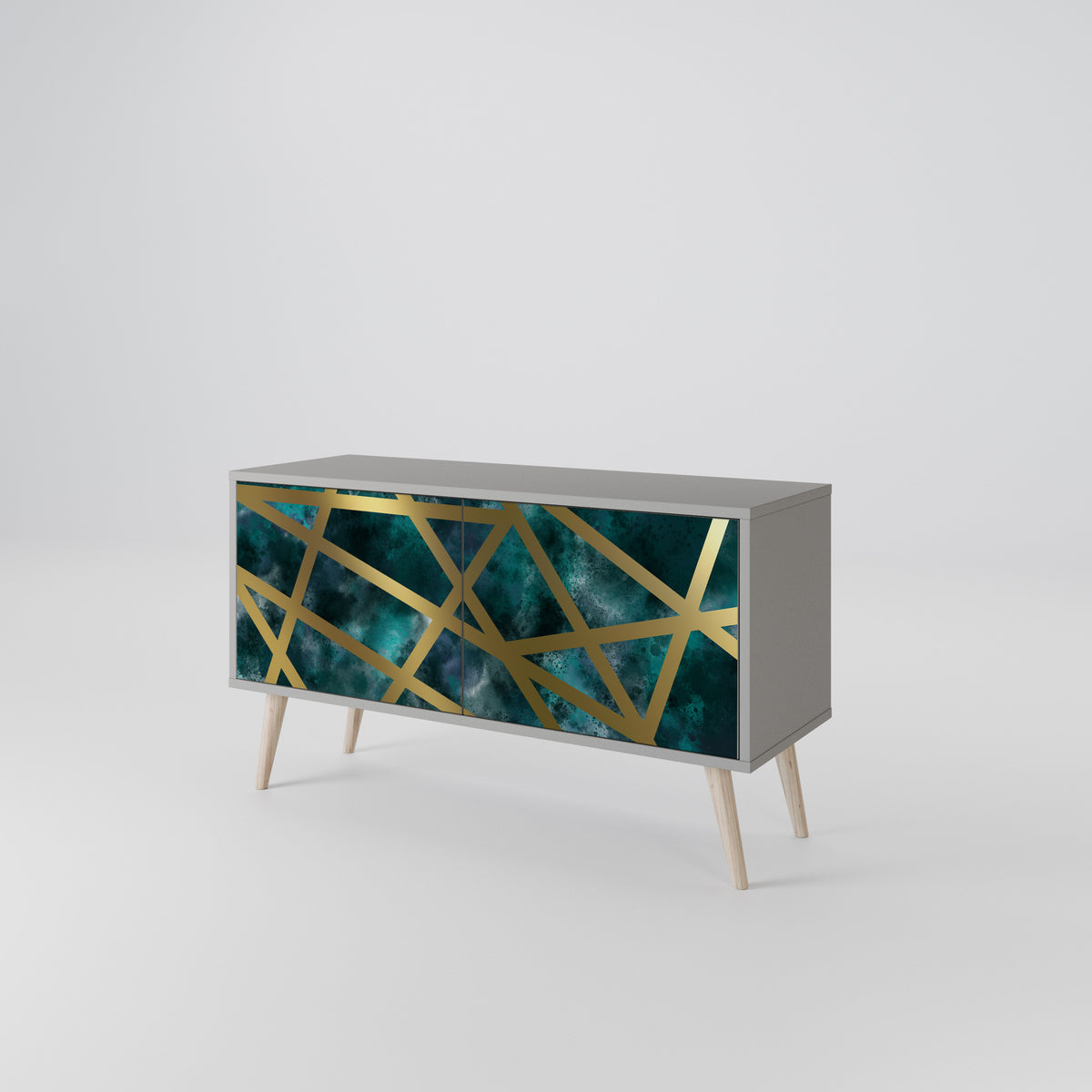 THE LABYRINTH OF GOLD Mueble de TV Compacto de 2 puertas