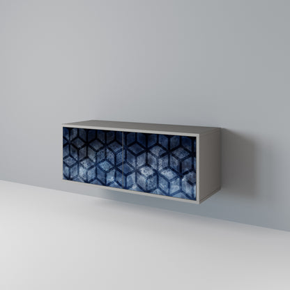 CUBIC MIST Mueble de TV Compacto de 2 puertas