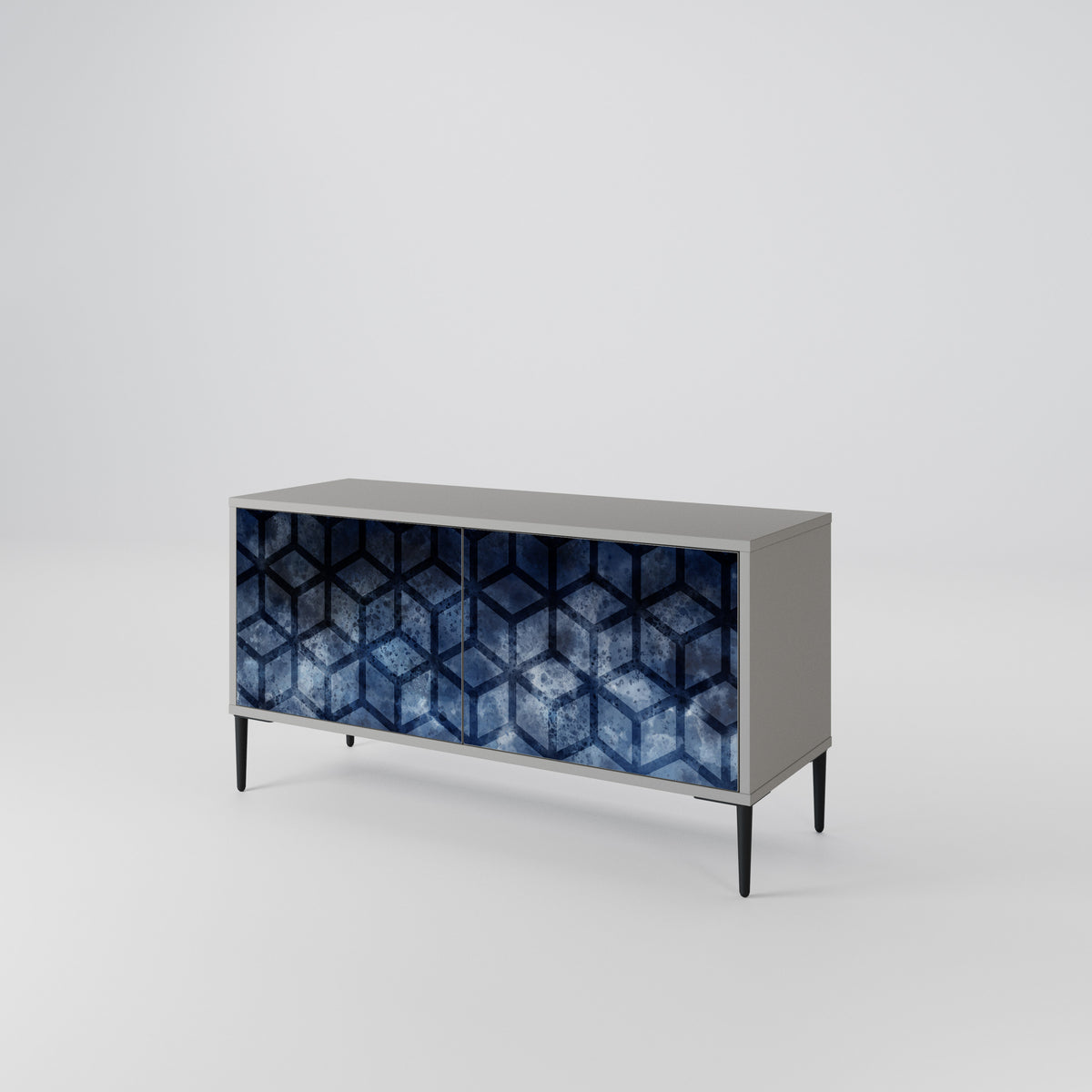 CUBIC MIST Compact 2-Door TV Cabinet