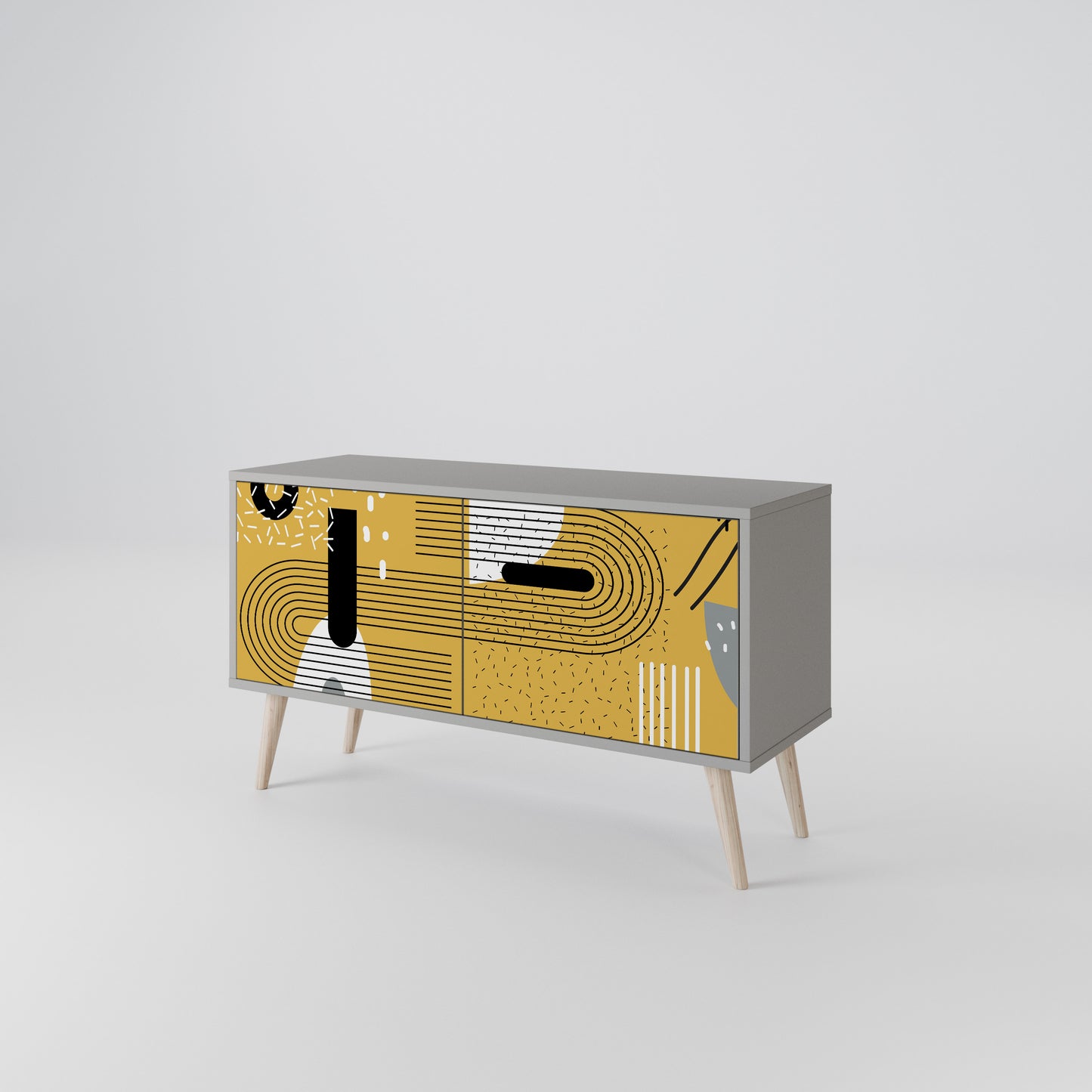 SHAPESHIFT SYMPHONY Mueble de TV Compacto de 2 puertas