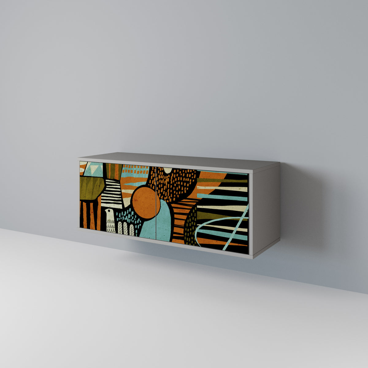 GEODE GLIMMER Compact 2-Door TV Cabinet
