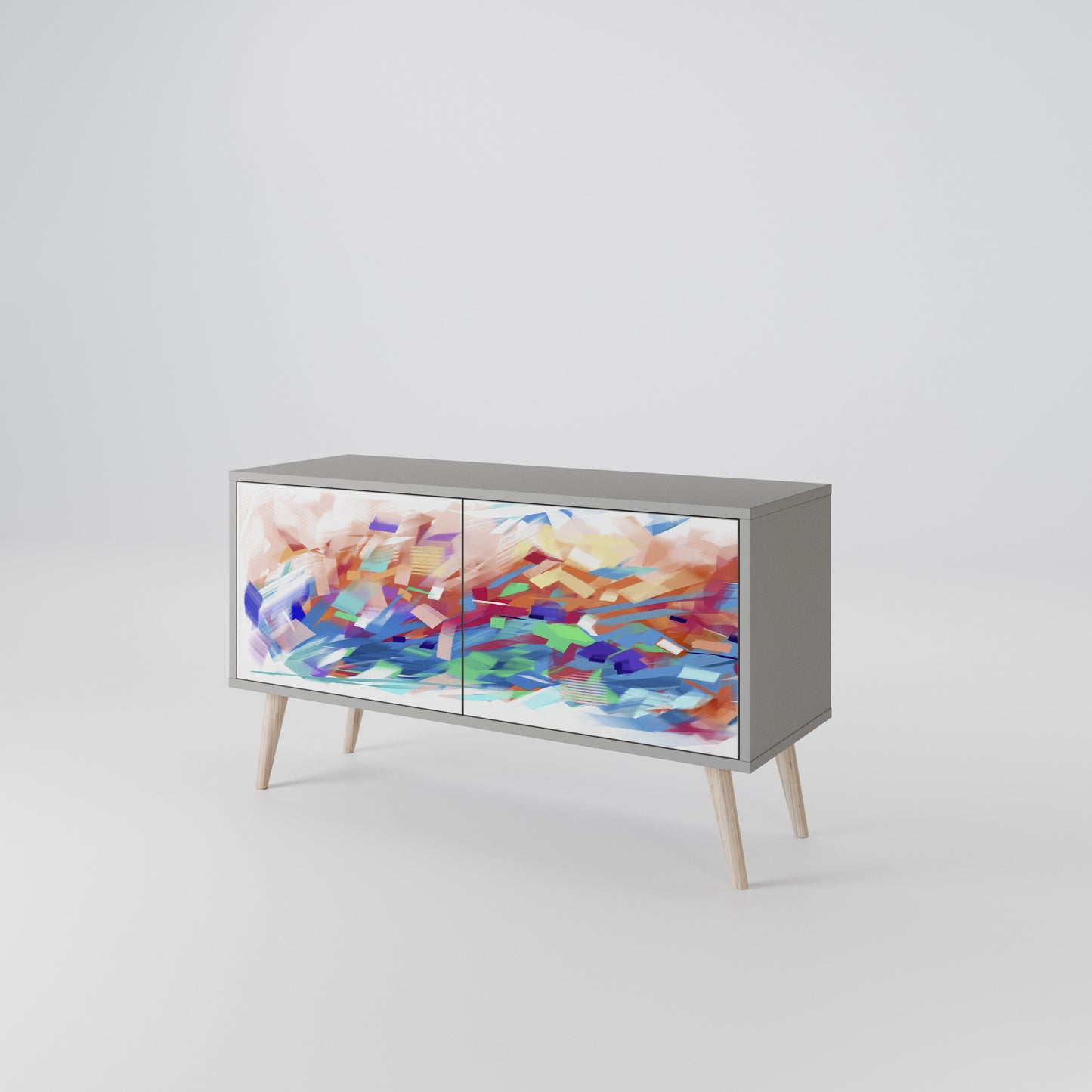 FINESSE MASH-UP Mueble de TV Compacto de 2 puertas