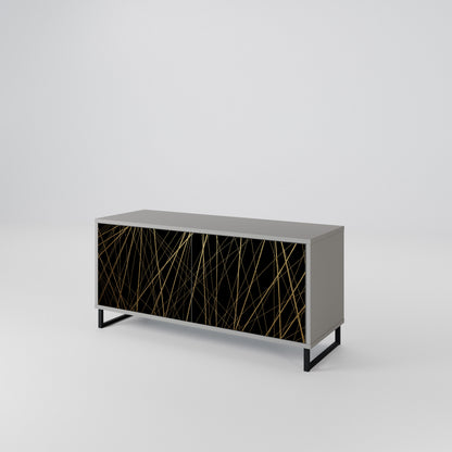 BRIGHT MESH Mueble de TV Compacto de 2 puertas