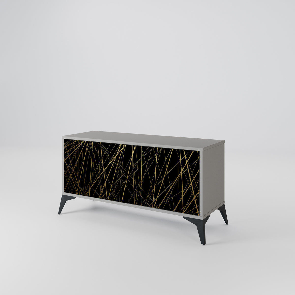 BRIGHT MESH Mueble de TV Compacto de 2 puertas