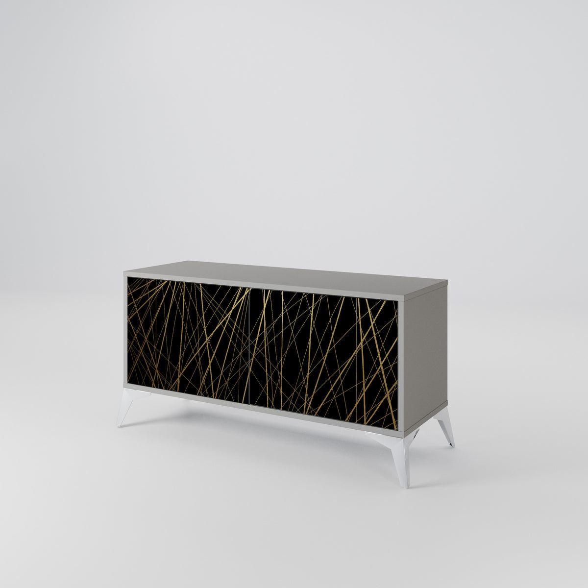 BRIGHT MESH Mueble de TV Compacto de 2 puertas