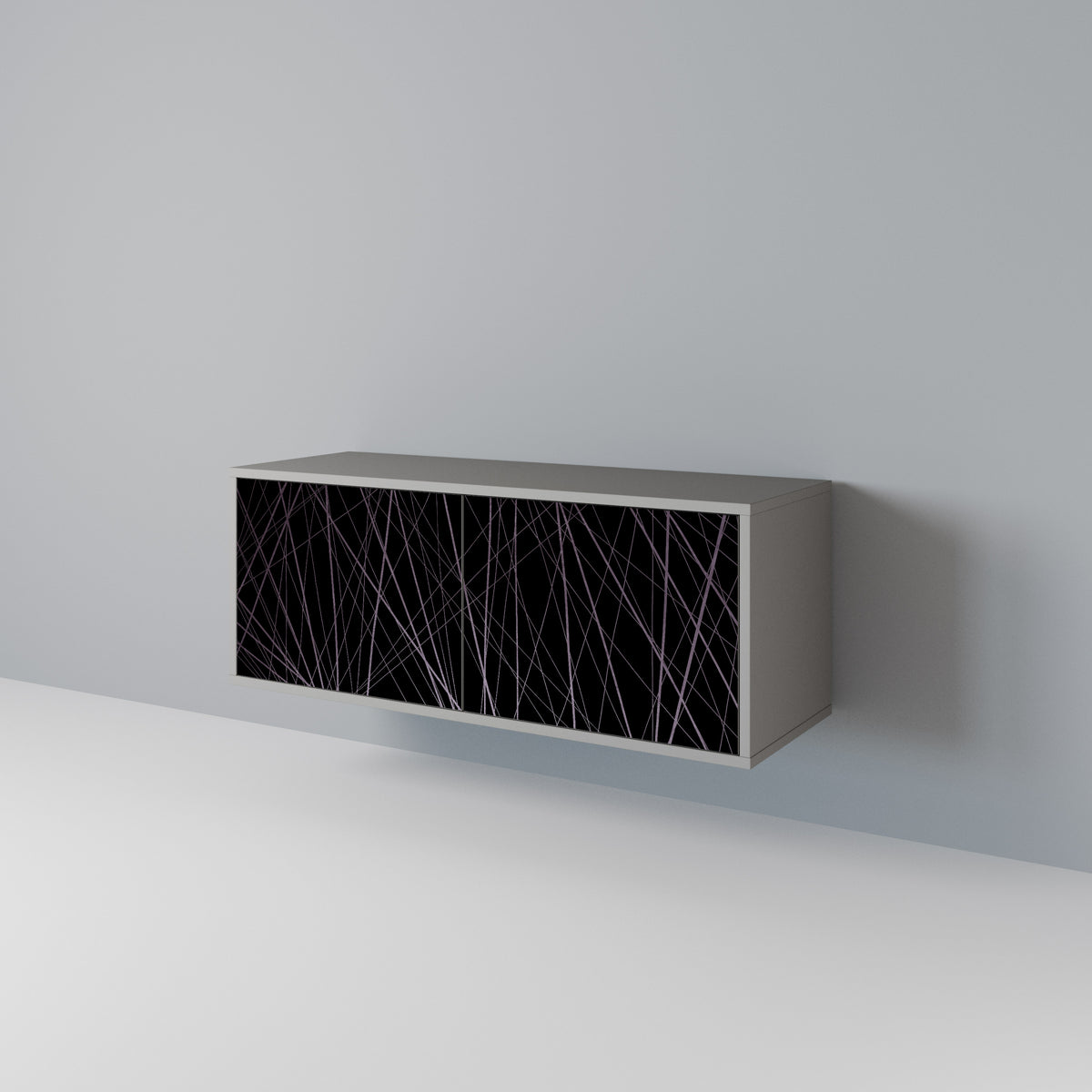 SHIMMER SPIDERGRAM Mueble de TV Compacto de 2 puertas