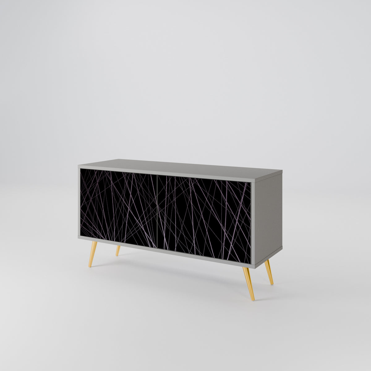 SHIMMER SPIDERGRAM Compact 2-Door TV Cabinet
