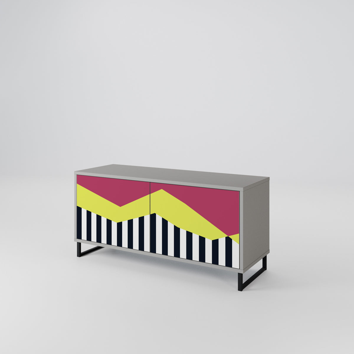PIANO FANTASY Mueble de TV Compacto de 2 puertas