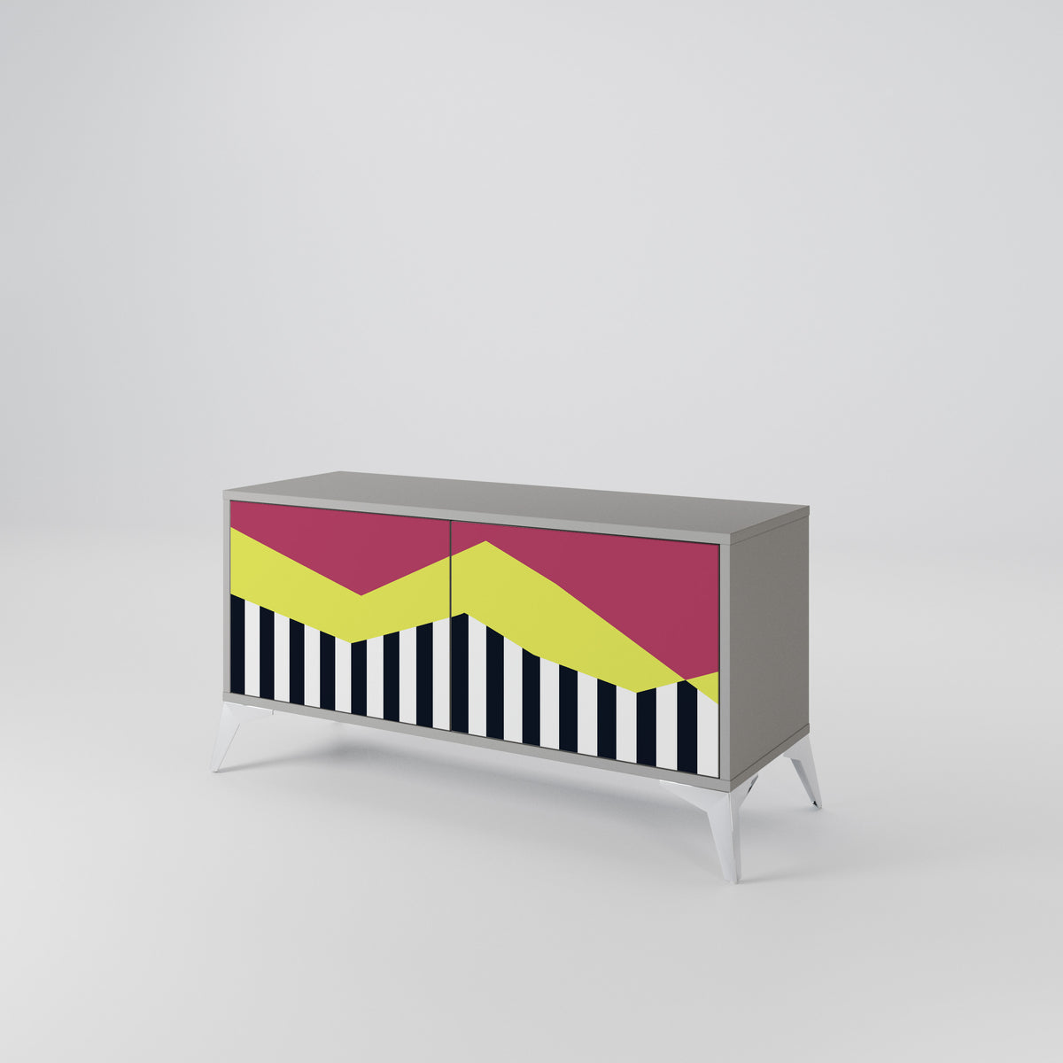 PIANO FANTASY Mueble de TV Compacto de 2 puertas