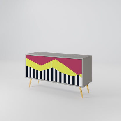 PIANO FANTASY Mueble de TV Compacto de 2 puertas