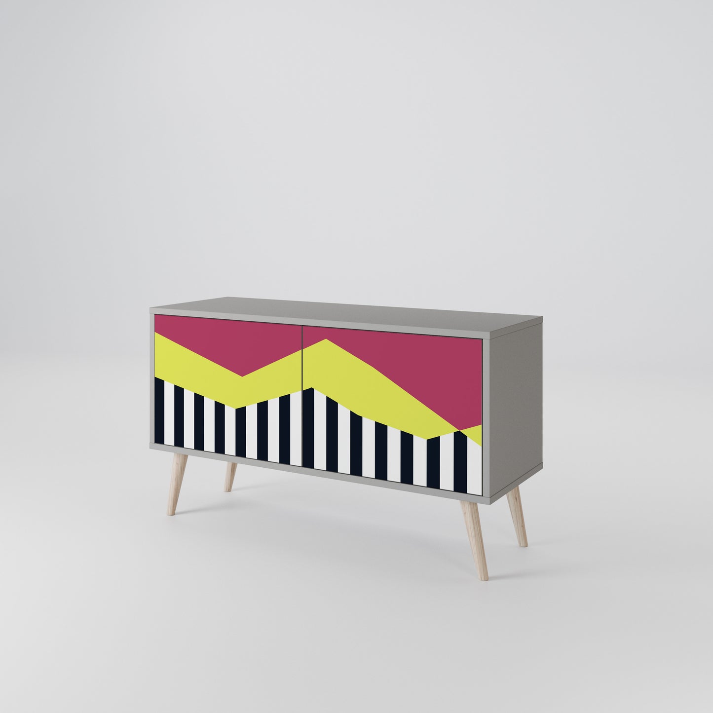 PIANO FANTASY Mueble de TV Compacto de 2 puertas