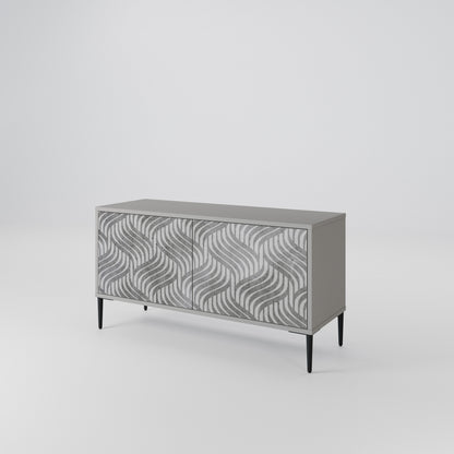 CONCRETE MOVEMENT Mueble de TV Compacto de 2 puertas