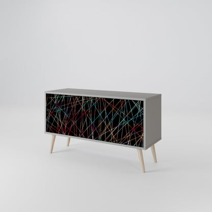 LUMINOUS SNARE Mueble de TV Compacto de 2 puertas