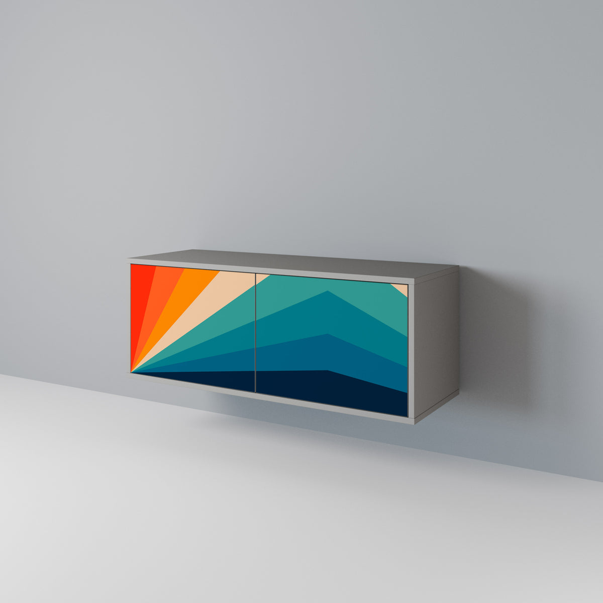 PRISM CONCUSSION Mueble de TV Compacto de 2 puertas