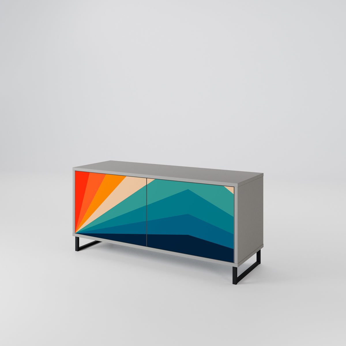 PRISM CONCUSSION Mueble de TV Compacto de 2 puertas