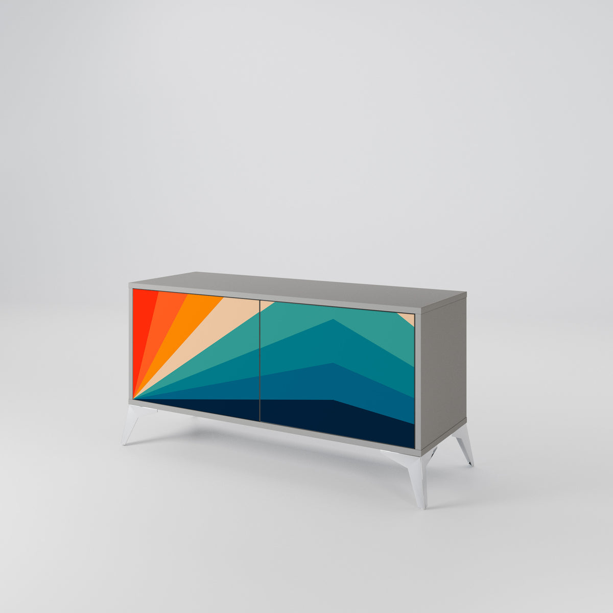 PRISM CONCUSSION Mueble de TV Compacto de 2 puertas