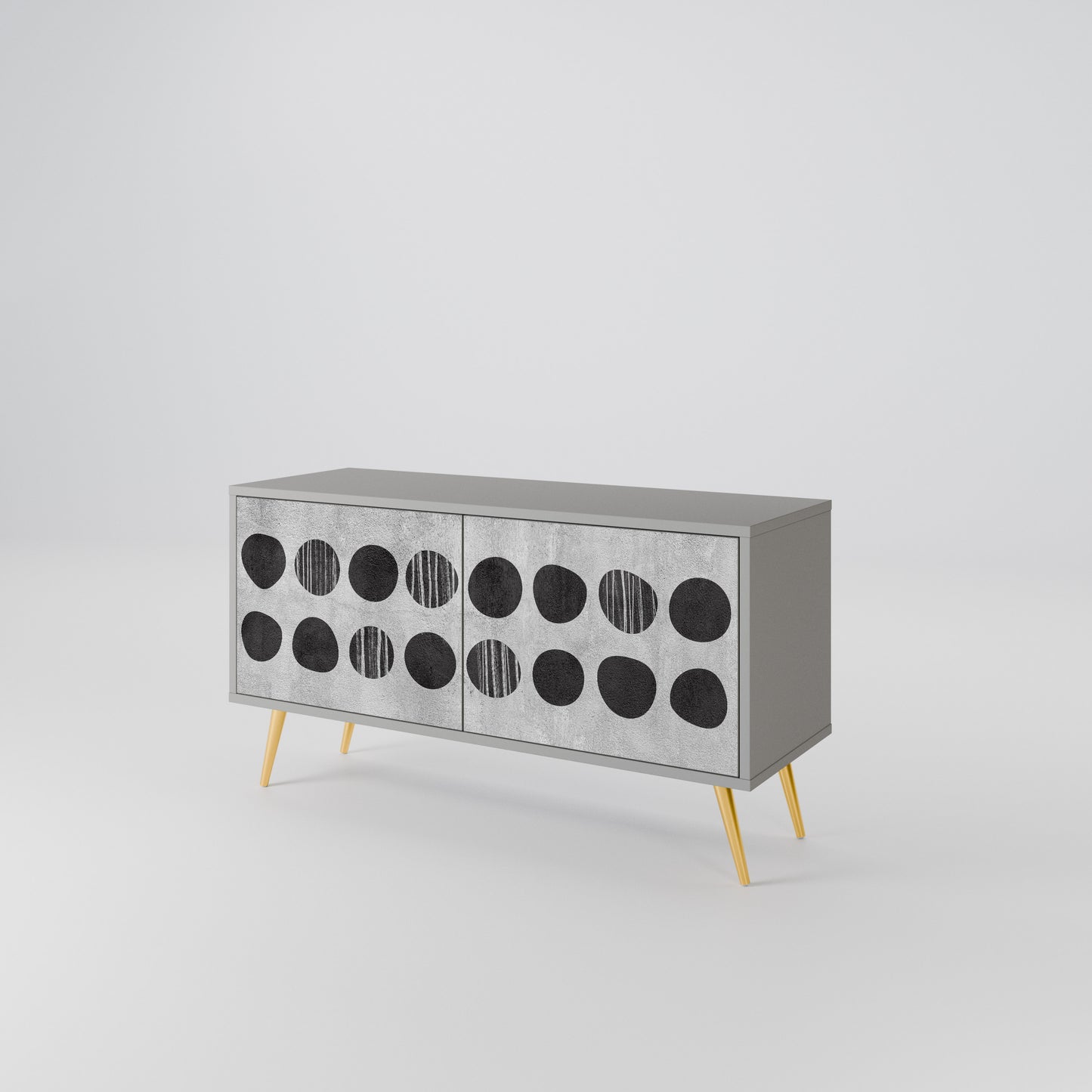 GHOSTLY GRADIENTS Mueble de TV Compacto de 2 puertas