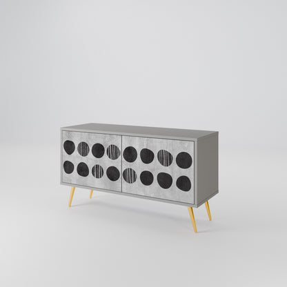 GHOSTLY GRADIENTS Mueble de TV Compacto de 2 puertas