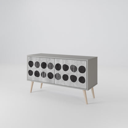 GHOSTLY GRADIENTS Mueble de TV Compacto de 2 puertas