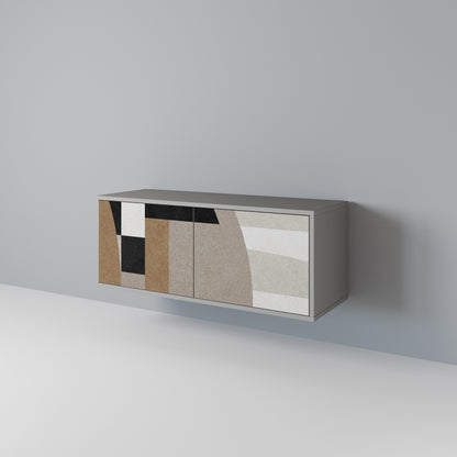DELICATE MEMENTO Mueble de TV Compacto de 2 puertas
