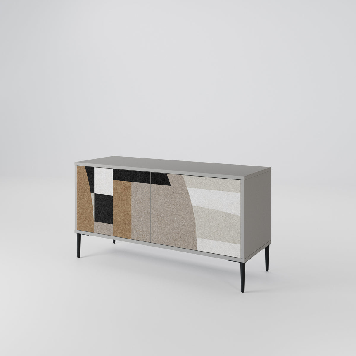 DELICATE MEMENTO Mueble de TV Compacto de 2 puertas
