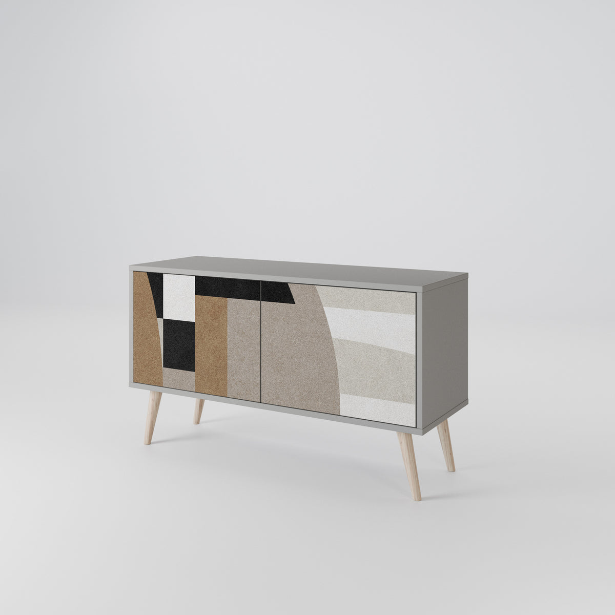 DELICATE MEMENTO Mueble de TV Compacto de 2 puertas