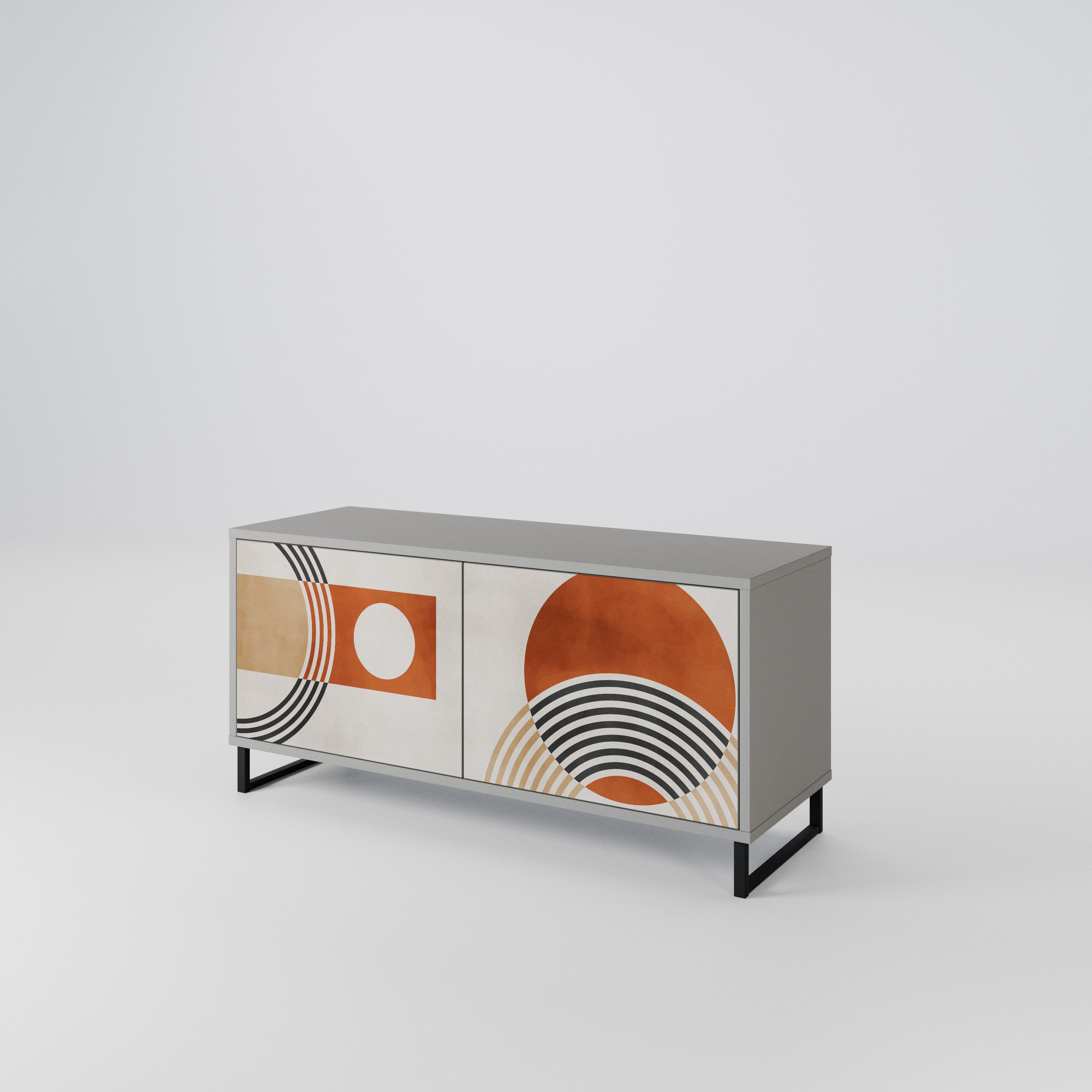 SPACE AROUND Compact 2-Door TV Cabinet