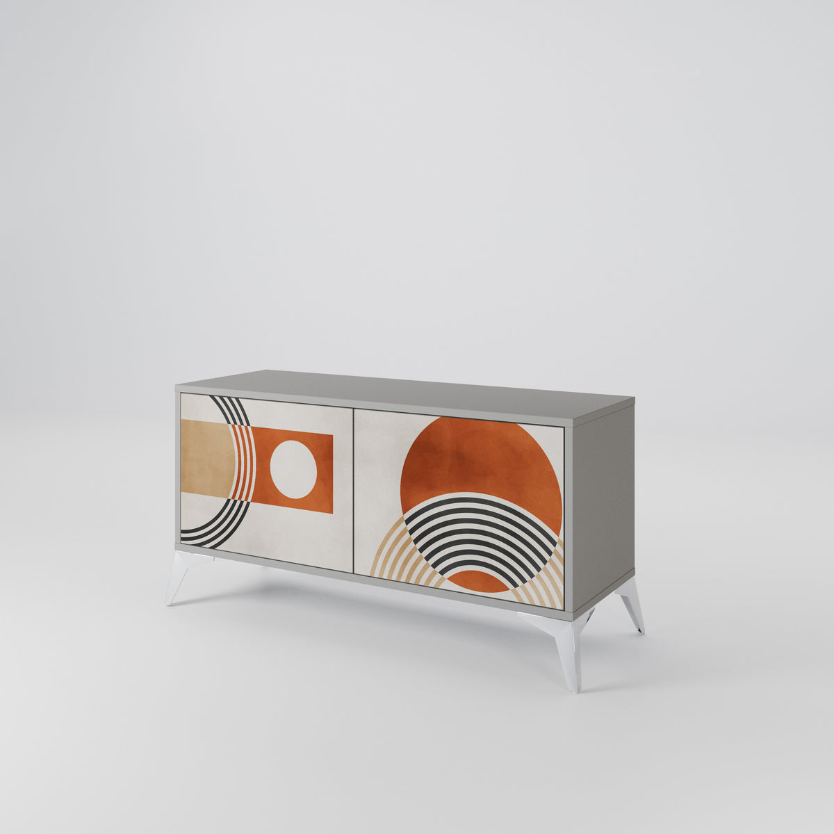 SPACE AROUND Compact 2-Door TV Cabinet