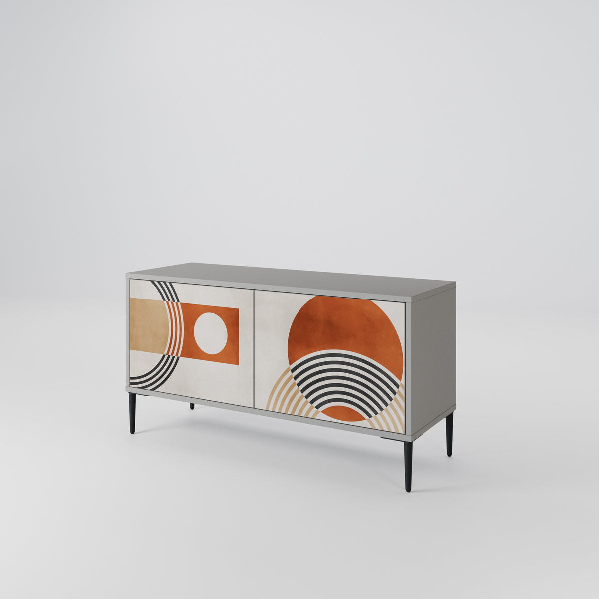 SPACE AROUND Mueble de TV Compacto de 2 puertas