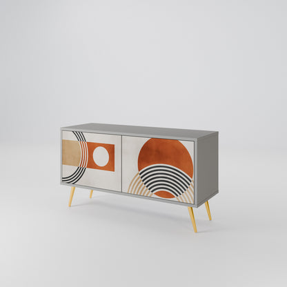 SPACE AROUND Mueble de TV Compacto de 2 puertas