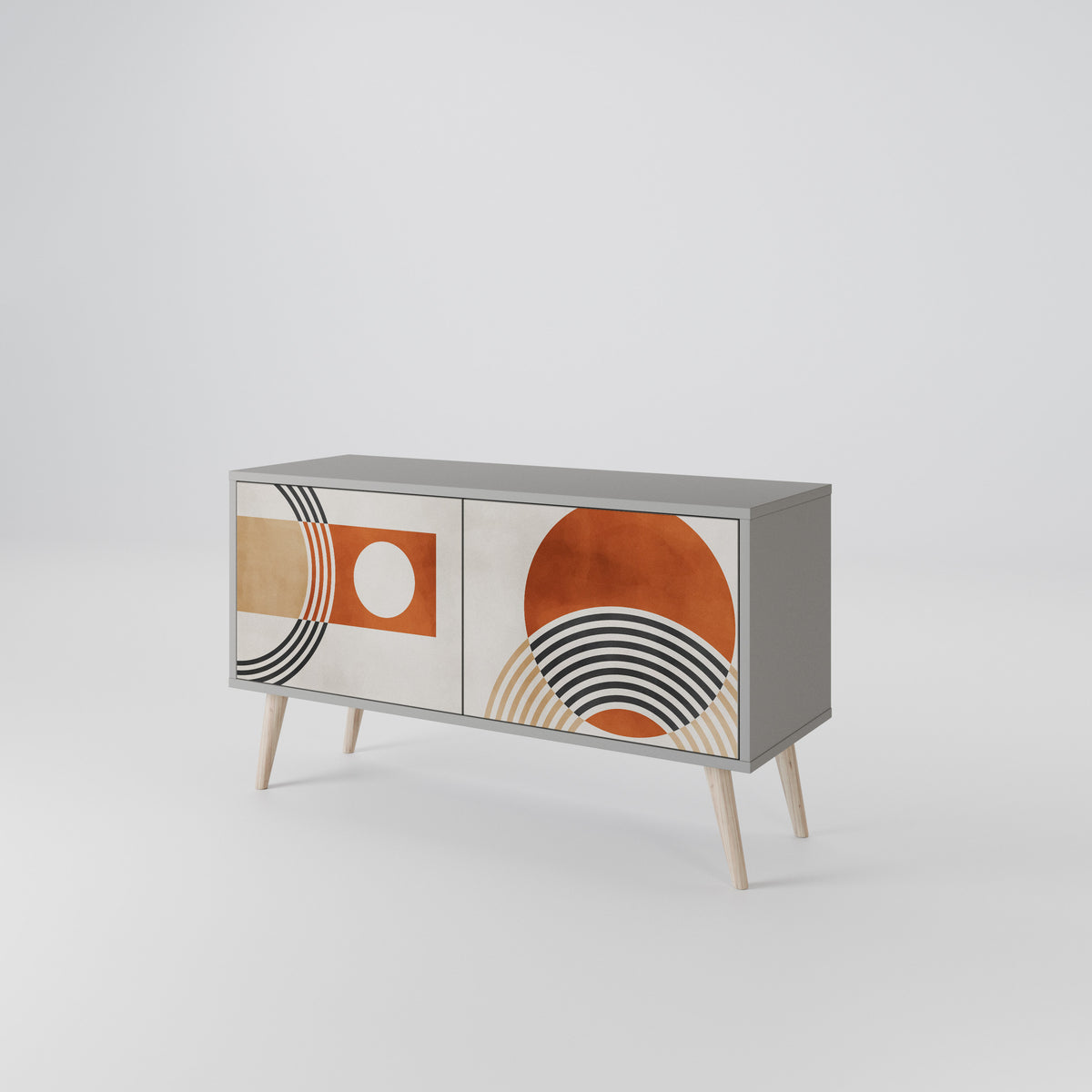 SPACE AROUND Compact 2-Door TV Cabinet