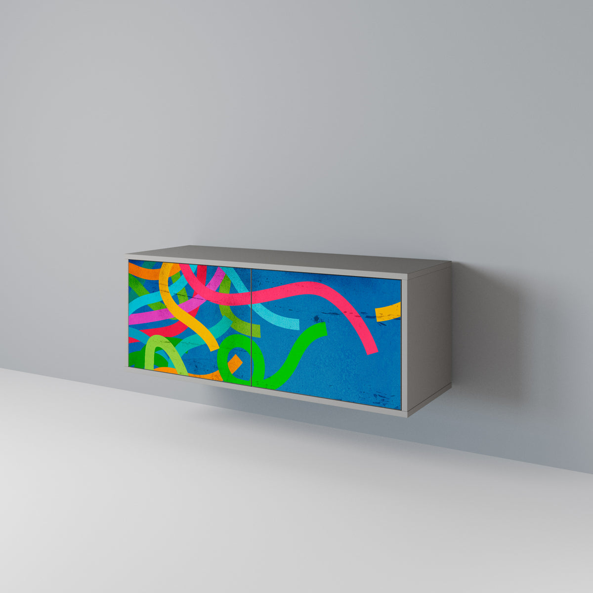 STREAMER TANGLE Mueble de TV Compacto de 2 puertas