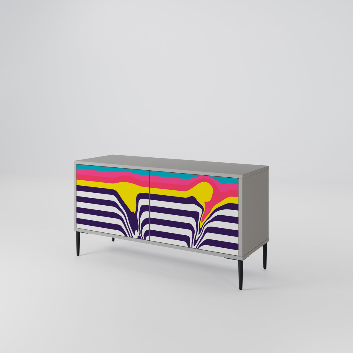 TONE COLLAPSE Compact 2-Door TV Cabinet