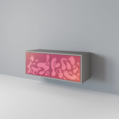IRREGULAR PINK Mueble de TV Compacto de 2 puertas