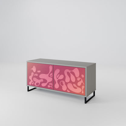 IRREGULAR PINK Mueble de TV Compacto de 2 puertas